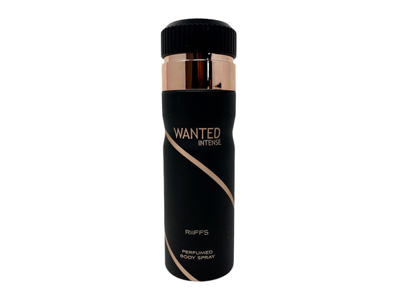 Wanted Intense by Riffs Perfumed Body Spray for Men - 6.67oz/200ml